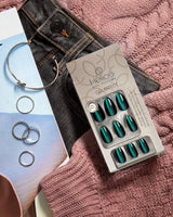 GEL EFFECT ARTIFICIAL NAILS - Stiletto Cateye 24PC