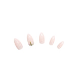 GEL EFFECT ARTIFICIAL NAILS - Stiletto French Gem 24PC
