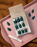 GEL EFFECT ARTIFICIAL NAILS - Stiletto Cateye 24PC