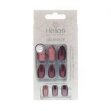 GEL EFFECT ARTIFICIAL NAILS - STILETTO BURGANDY MIX 24PC