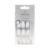 POLISHED ARTIFICIAL NAILS - STILETTO WHITE MATTE 24PC