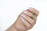 GEL EFFECT ARTIFICIAL NAILS - Coffin Pink Marble 24PC