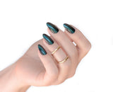 GEL EFFECT ARTIFICIAL NAILS - Stiletto Cateye 24PC